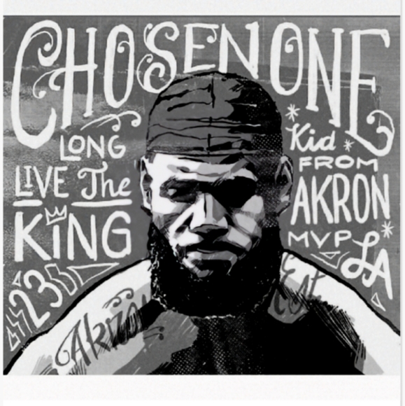 BRAND NEW!๐ฏ LEBRON JAMES LAKERS & THE CHOSEN ONE GLOSSY 8.5x11 TWO POSTER SET๐ฅ - Picture 7 of 8